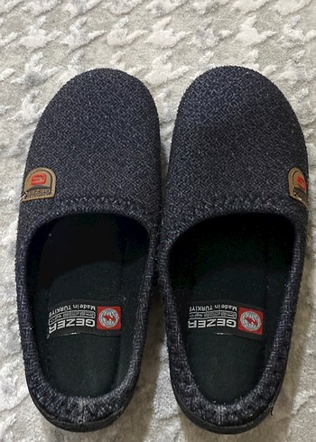 Gri Erkek Ev Terliği Tokalı gezer - Görsel 3