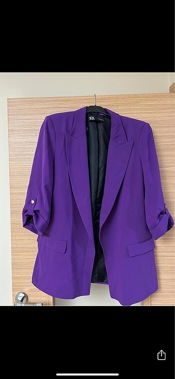 Zara kıvrık kollu blazer