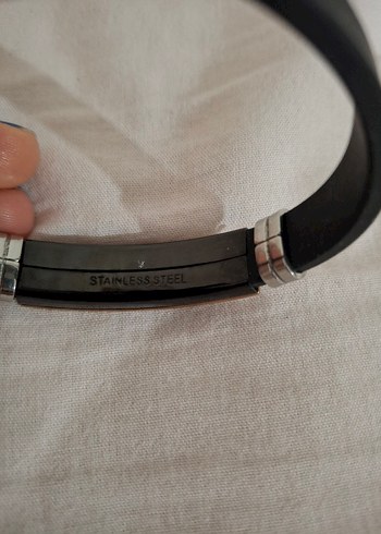 Siyah Minimalist Erkek Bileklik - Görsel 3
