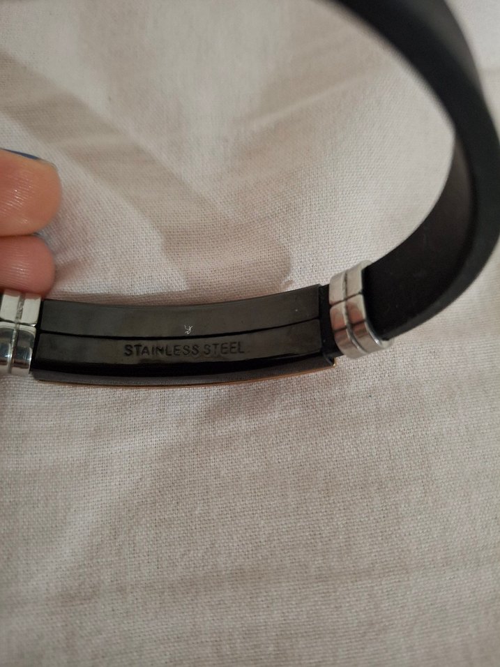 Siyah Minimalist Erkek Bileklik - Görsel 3