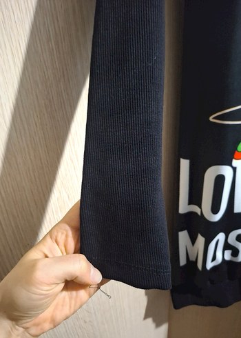 Love Moschino Siyah Uzun Kollu Sweatshirt - Görsel 2