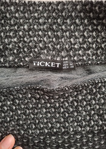 Gri Kışlık Mini Etek - Görsel 2