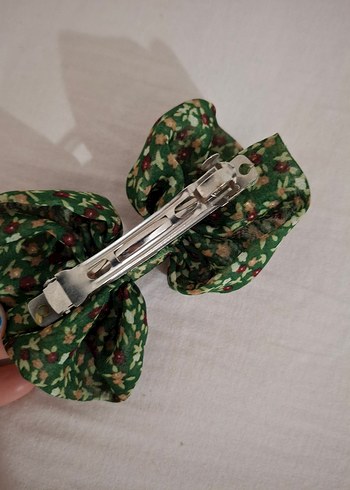 Yeşil Çiçekli Bohem Fiyonk Toka - Görsel 3