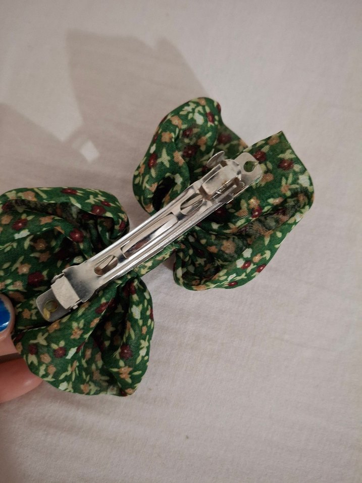 Yeşil Çiçekli Bohem Fiyonk Toka - Görsel 3