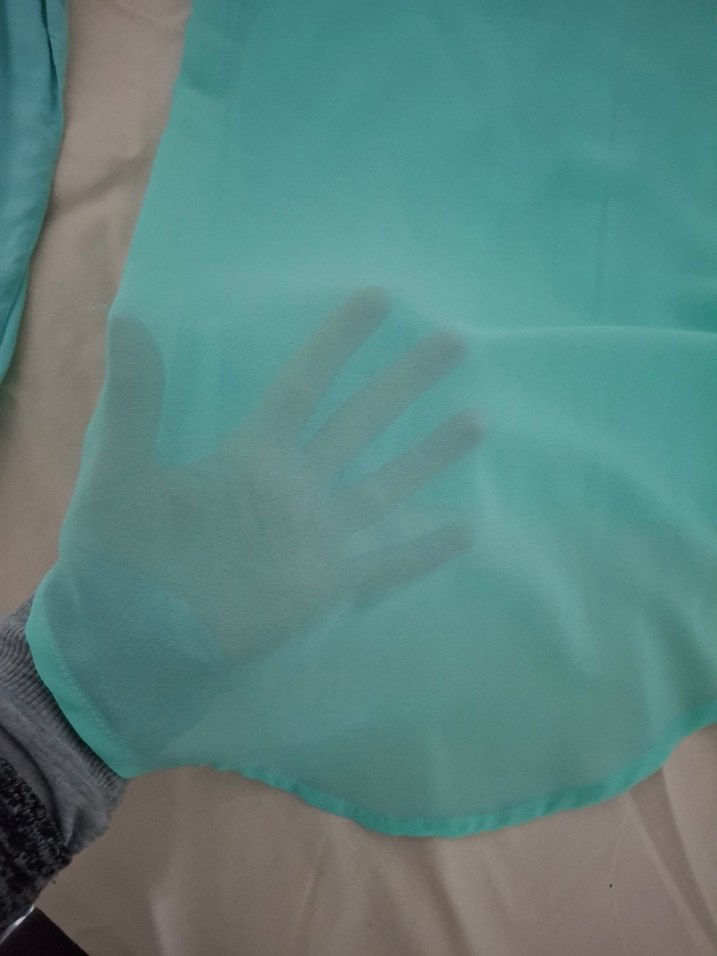 Turkuaz Kadın Uzun Kollu Gömlek - Görsel 3