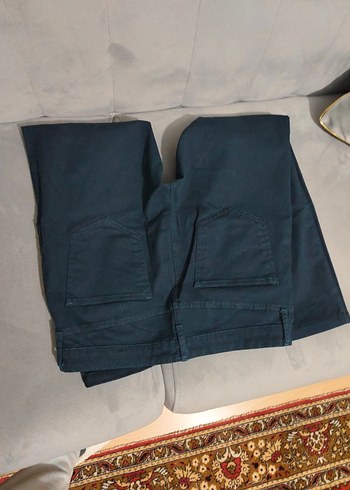 Erkek Koyu Mavi Denim Pantolon - Görsel 4
