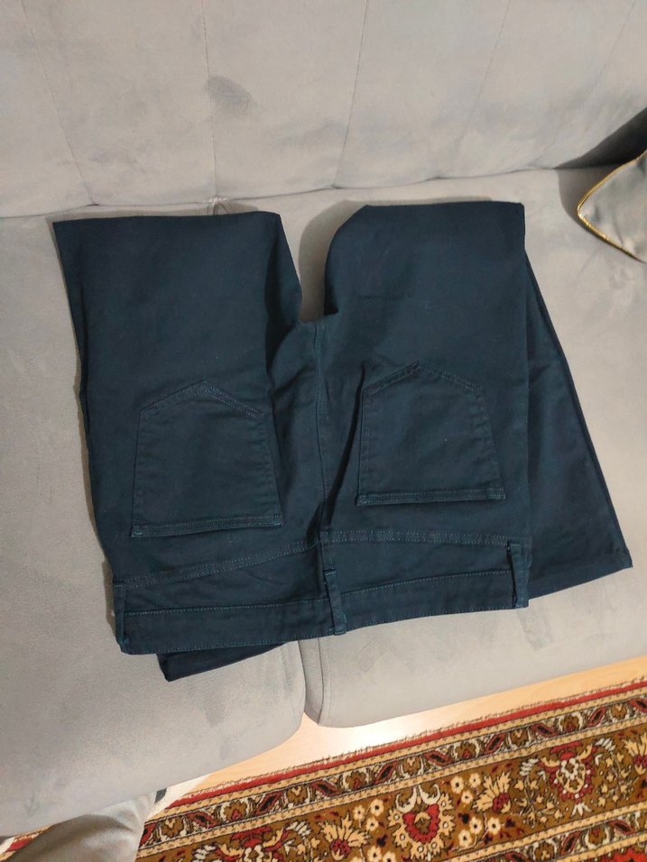 Erkek Koyu Mavi Denim Pantolon - Görsel 4