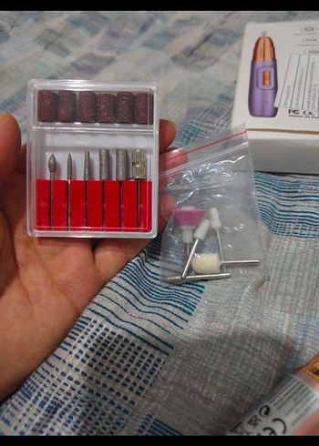 Pembe Elektrikli Tırnak Bakım Seti - Görsel 3