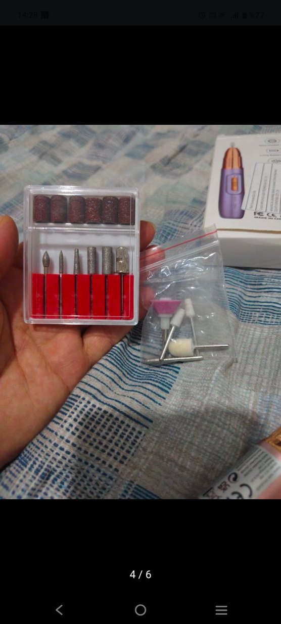 Pembe Elektrikli Tırnak Bakım Seti - Görsel 3