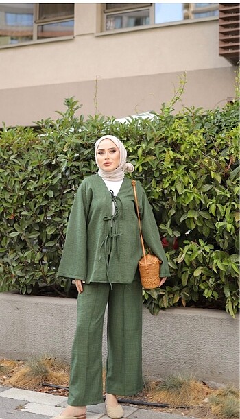 Haki takım kimono takım
