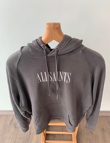 Allsaints Yirtmaç Desenli Kapüşonlu