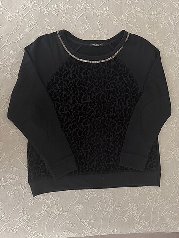 Leoparlı sweatshirt