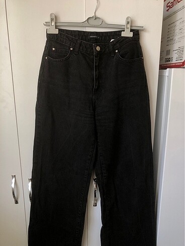 Trendyol siyah jean wide leg