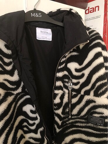 Bershka Bershka zebra desenli polar ceket