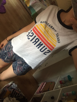 m Beden beyaz Renk Zara t-shirt