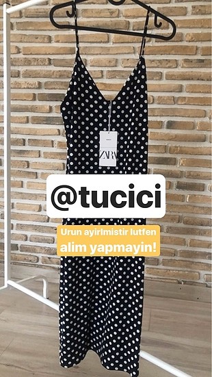 Zara Puantiyeli Elbise S