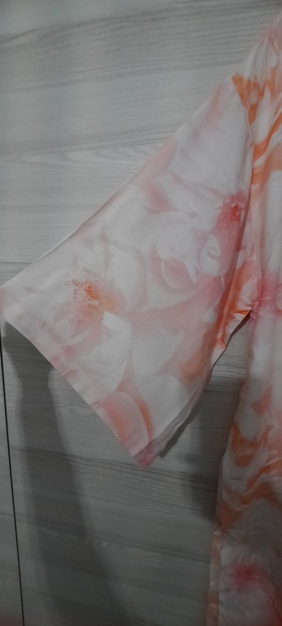 Pembe Bağlamalı Midi Kadın Sabahlık Kimona olarak kullanabilir - Görsel 5