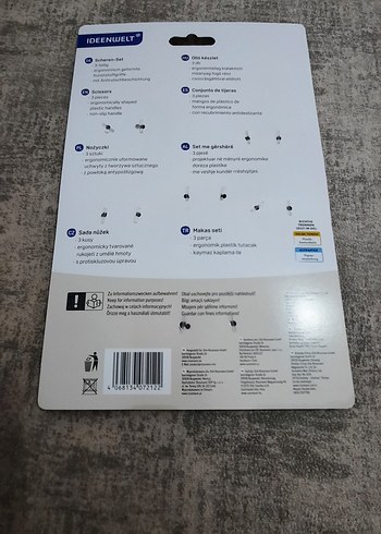 IDEENWELT 3'lü Makas Seti Gri Tonlarında - Görsel 2