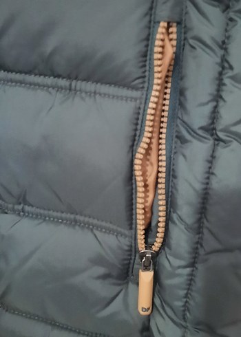 Haki renk Kapüşonlu Fermuarlı Erkek Yelek - Görsel 3