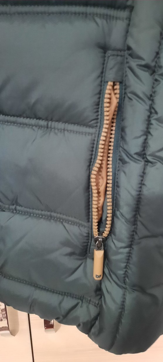 Haki renk Kapüşonlu Fermuarlı Erkek Yelek - Görsel 3