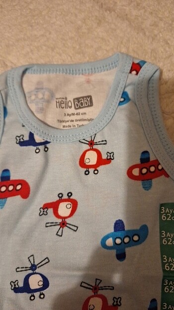 HelloBaby Bebek çıt çıtlı badi