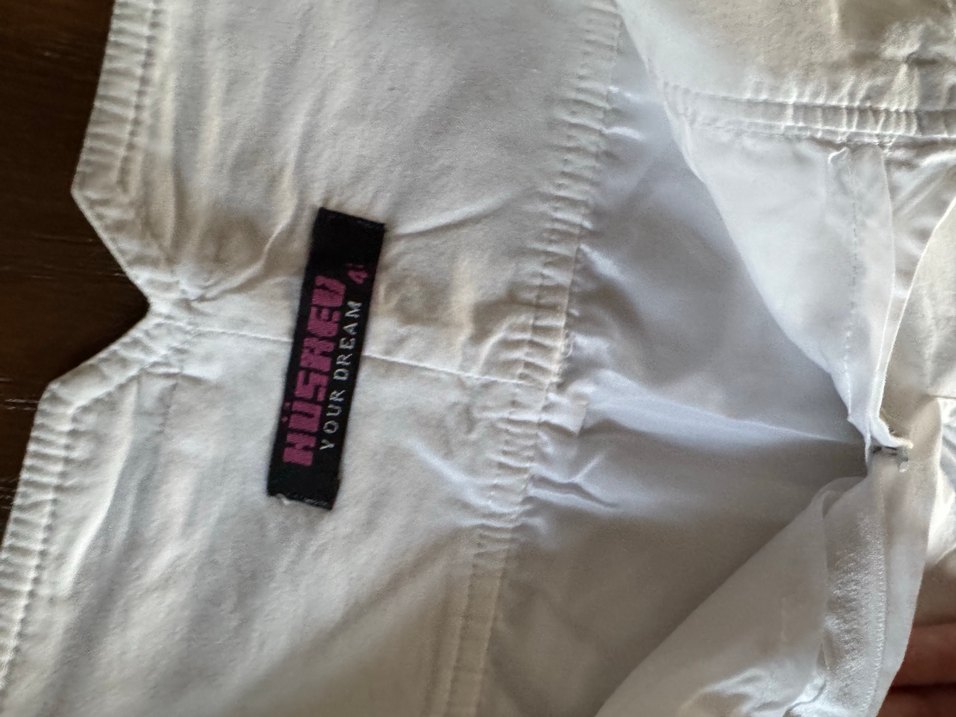 Beyaz Keten Etek - Görsel 3