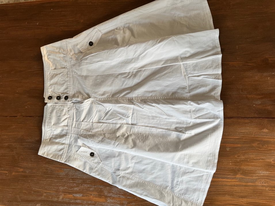 Beyaz Keten Etek - Görsel 4