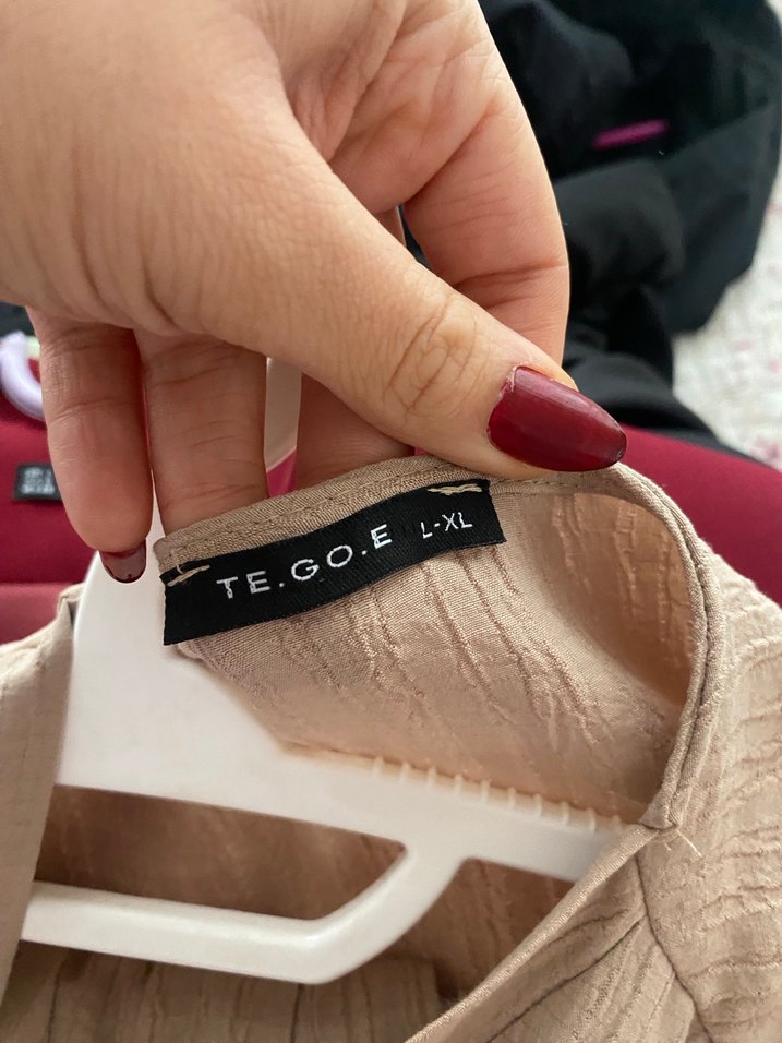 Bej Uzun Kollu Bohem Kadın Sabahlık - Görsel 2