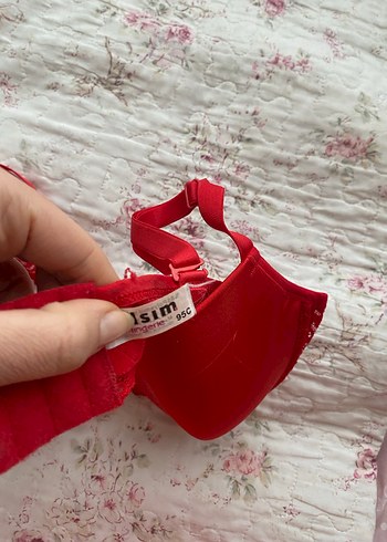 Parlak Kırmızı Bohem Kadın Sütyen - Görsel 2