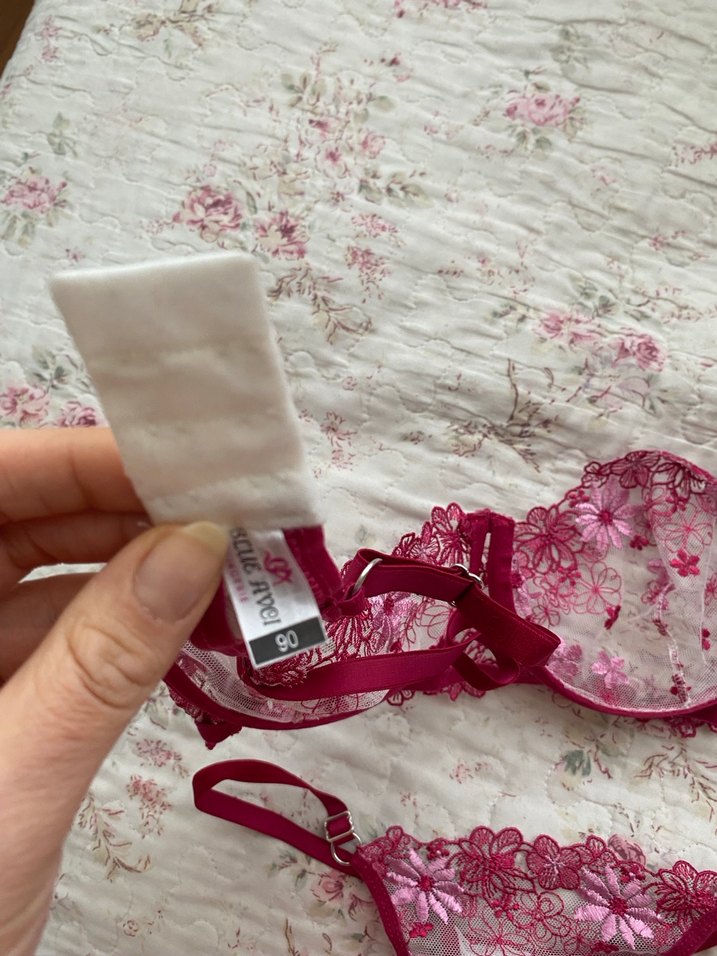 İşlemeli Pembe Bohem Sütyen Takımı - Görsel 2