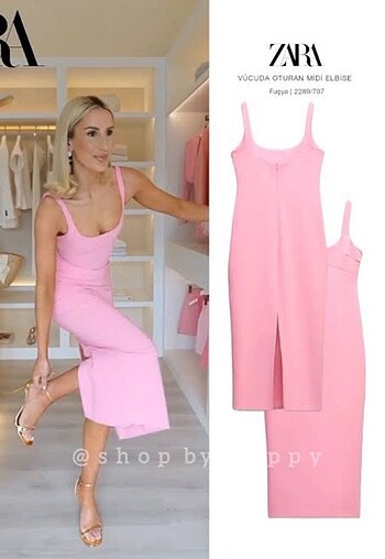 Zara Pembe Elbise