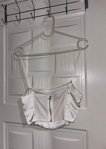 Beyaz Straplez Mini Büstiyer - Görsel 2