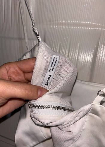 Beyaz Straplez Mini Büstiyer - Görsel 3