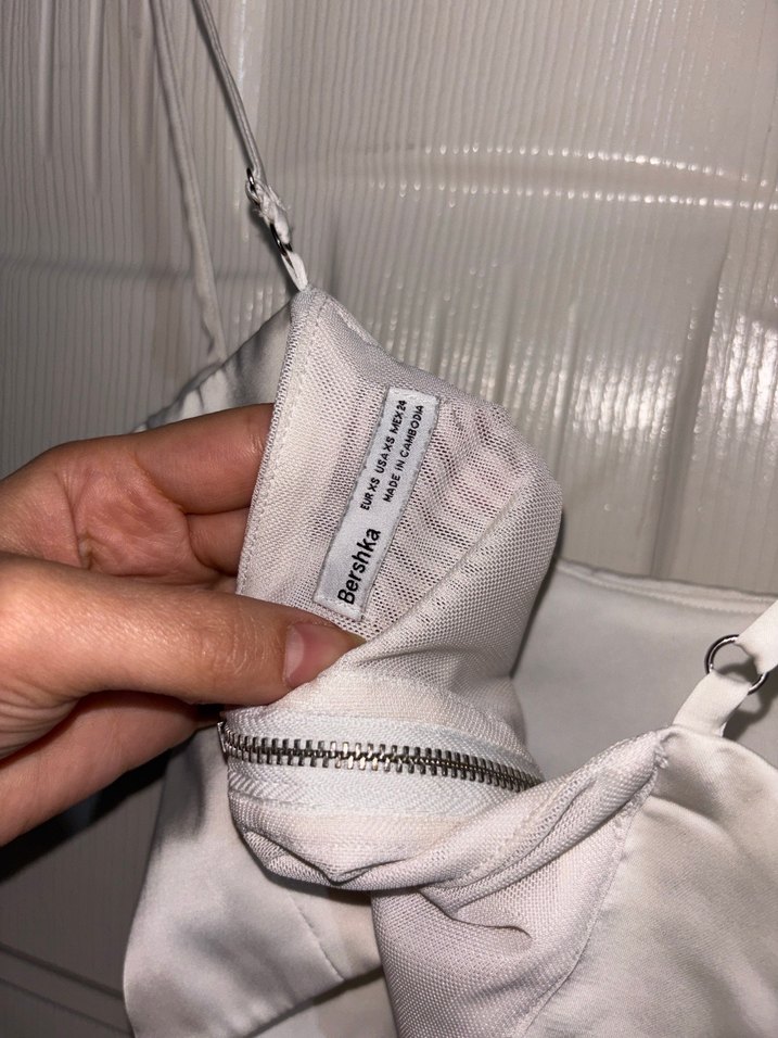 Beyaz Straplez Mini Büstiyer - Görsel 3