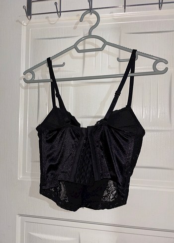 Dantel Detaylı Siyah Büstiyer - Görsel 2