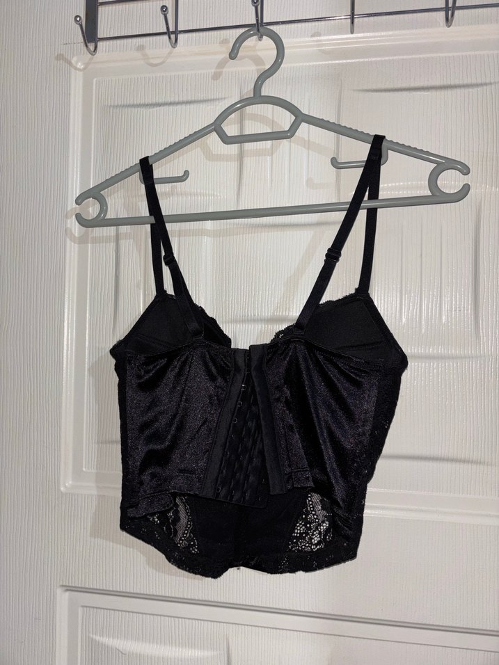 Dantel Detaylı Siyah Büstiyer - Görsel 2