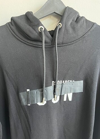DSquared2 Siyah Unisex Dsquared2 Hoodie 