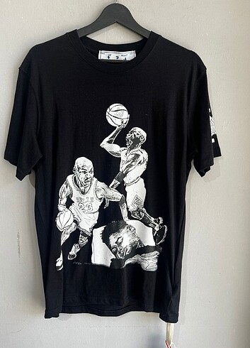 Siyah Unisex Off-white Jordan Tshirt 