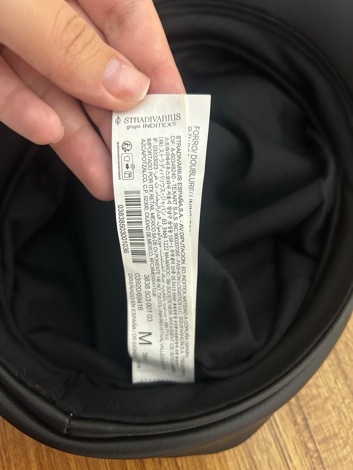 Stradivarius Siyah Deri Tokalı Biker Şapka - Görsel 3