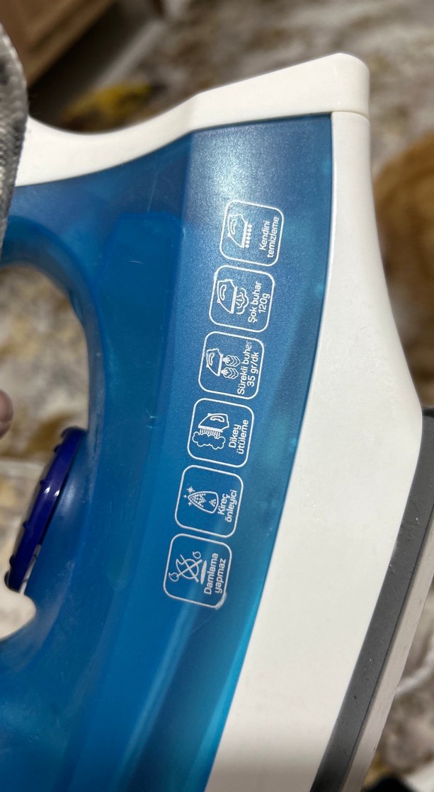 Mavi Parlak Arzum Ütü 2400W - Görsel 2