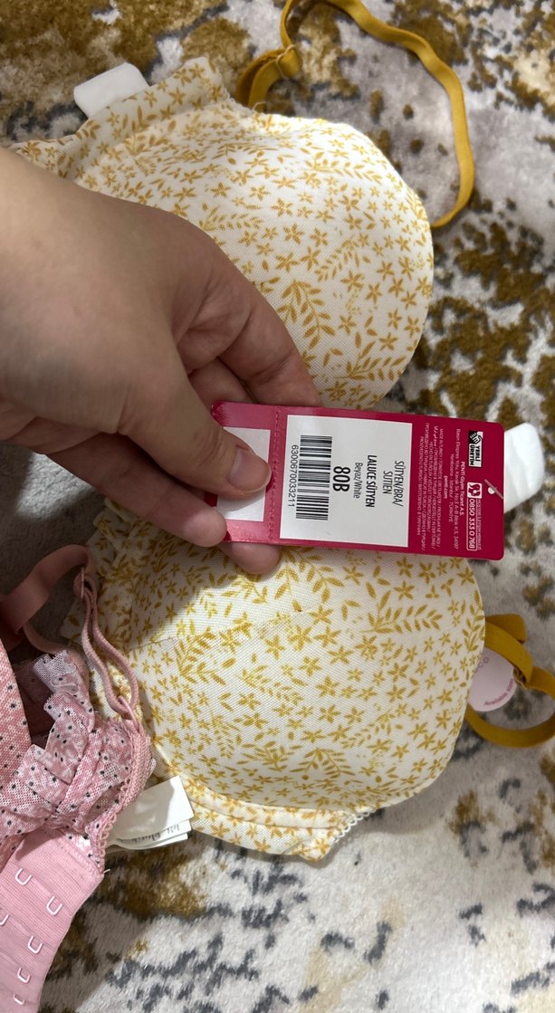 Pembe Desenli Bohem Sütyen 80B - Görsel 2