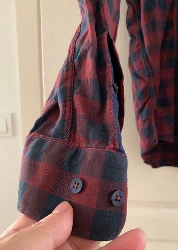Gant Bordo Kareli Düğmeli Erkek Gömlek