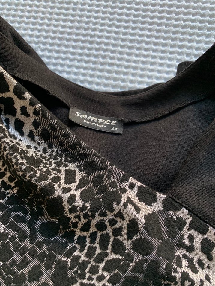 Desenli kalın penye elbise - Görsel 4