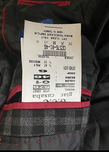 Standart Beden Beden siyah Renk Erkek ceket