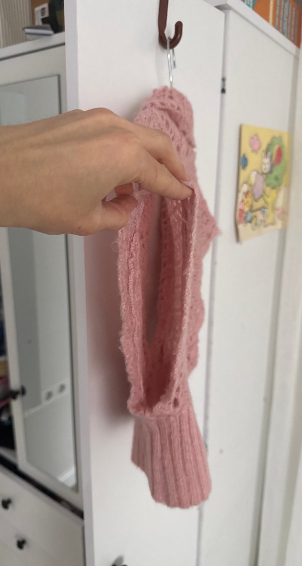 Kız Çocuk Pembe Örgü Bolero - Görsel 4