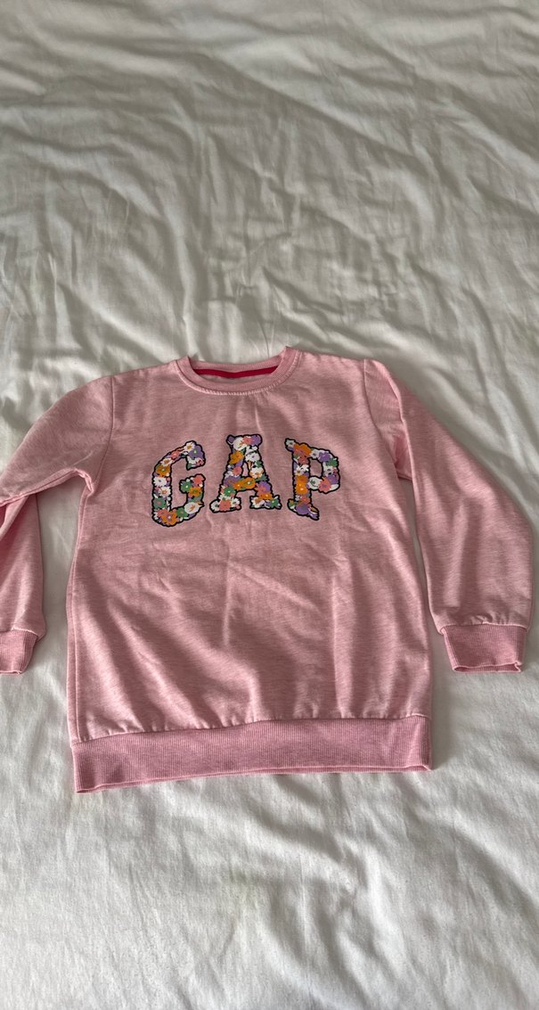 Kızlar için Pembe Nakışlı Rahat Eşofman takımı - Görsel 5