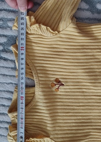 Sarı Piliseli Bebek Kız Takımı Uzun Kollu - Görsel 7