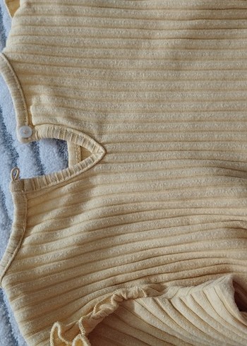 Sarı Piliseli Bebek Kız Takımı Uzun Kollu - Görsel 9