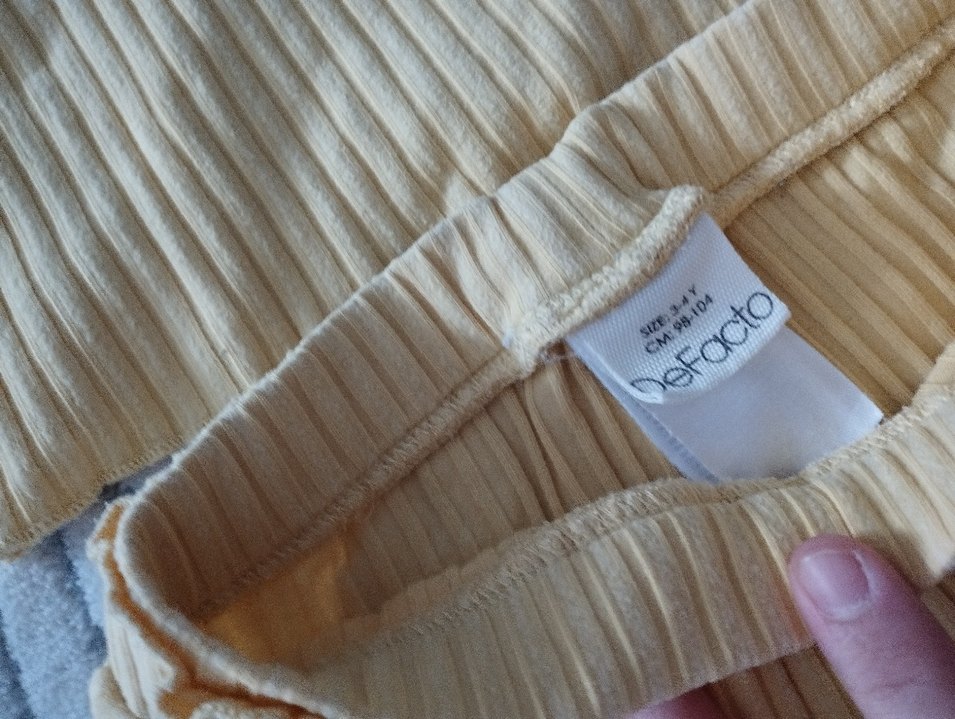 Sarı Piliseli Bebek Kız Takımı Uzun Kollu - Görsel 4