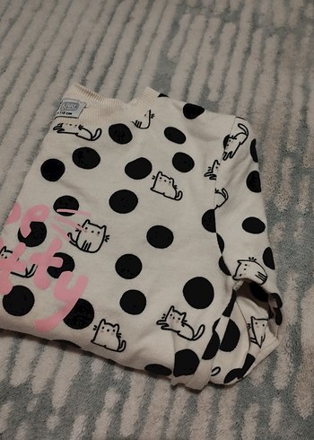 Beyaz Puantiyeli Kız Sweatshirt - Görsel 6